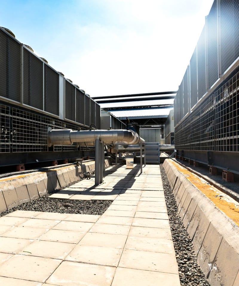 Central de água gelada — sistema de climatização de grande porte