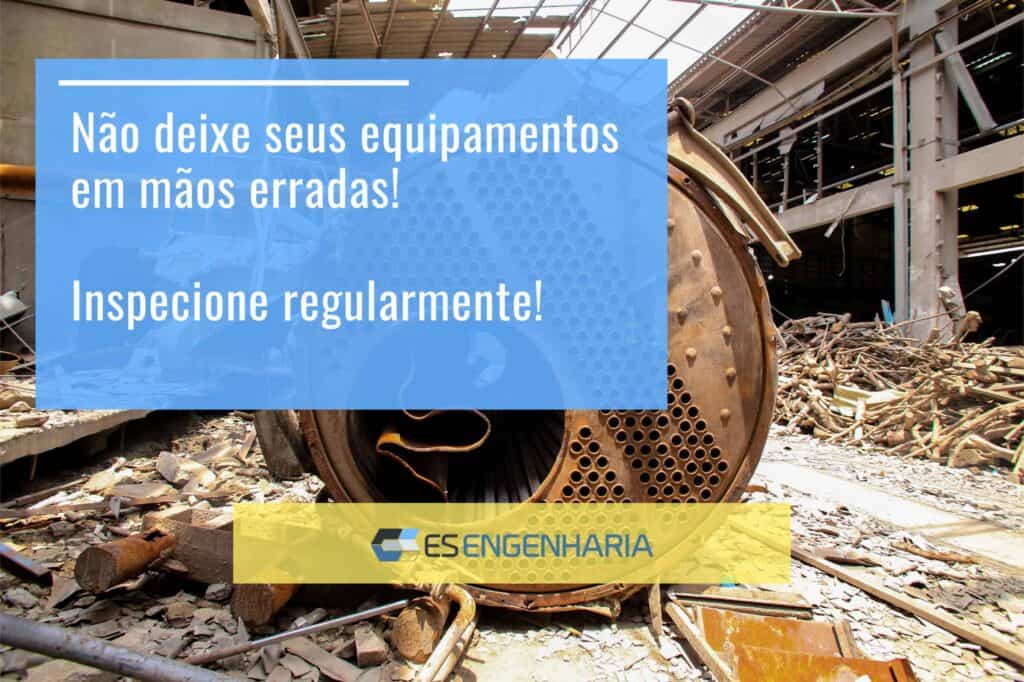 Técnico realizando inspeção interna em caldeira conforme NR-13
