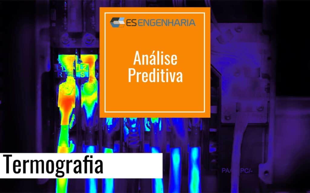 Câmera termográfica em inspeção de painel elétrico