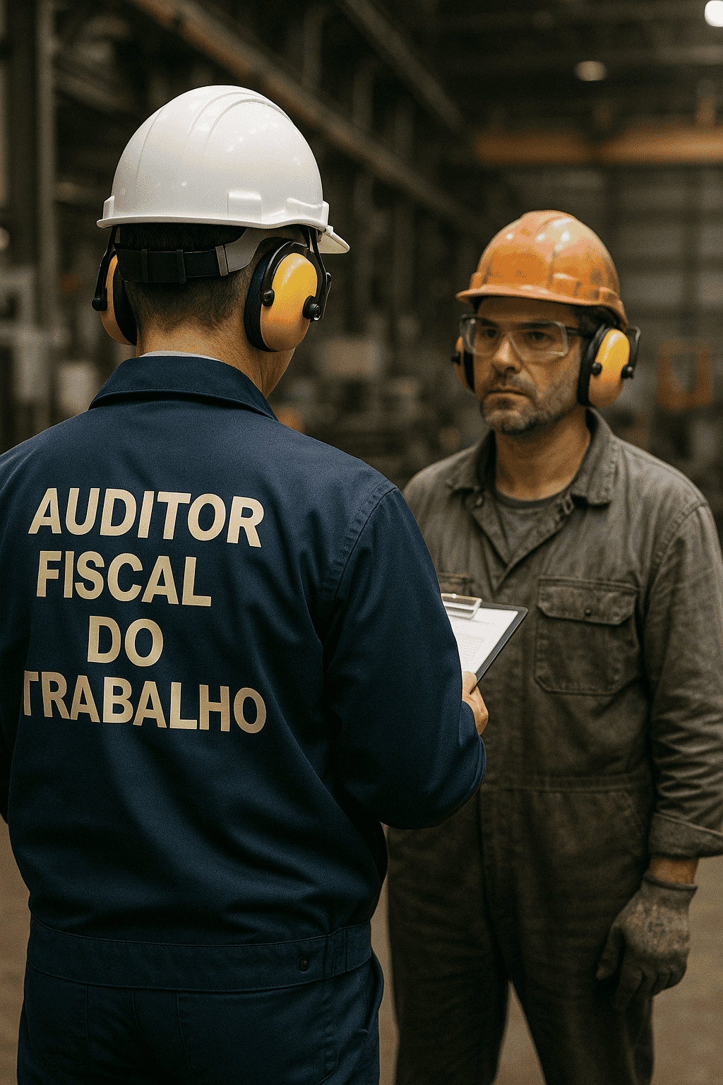 Auditor fiscal aplicando multa